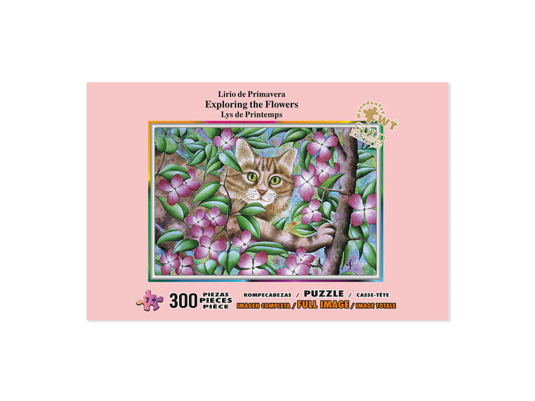 Exploring the flowers 300 Piece Jigsaw Puzzle