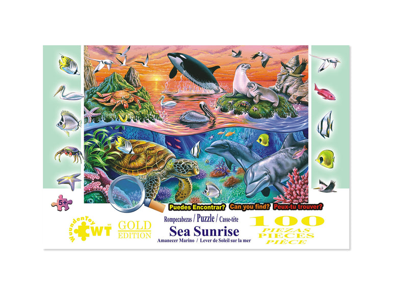 Sea Sunrise 100 Piece Jigsaw Puzzle