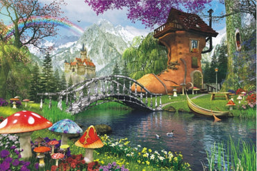 The House in the Old Shoe Premium Edition 1000 Piece Jigsaw Puzzle