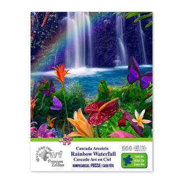Jigsaw Puzzle Rainbow Waterfall 500 piece