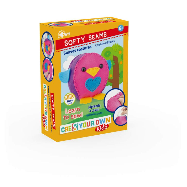 Cre8 Your Own Softy Seams Little Bird Plushcraft Sewing Kit Crafting