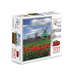 "Amsterdam Holland" Premium Edition - 500 Pieces Lenticular Puzzle