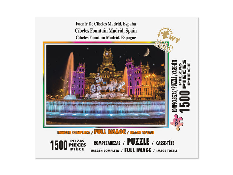 Cibeles Fountain Madrid Spain 1500 Piece Jigsaw Puzzle
