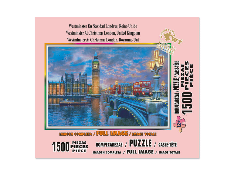 Westminster at Christmas 1500 Piece Jigsaw Puzzle