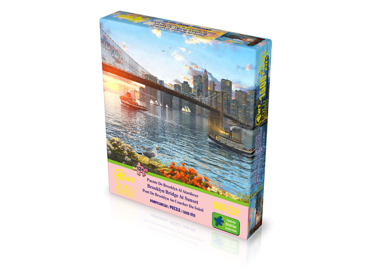Brooklyn Bridge at Sunset 1500 Piece Jigsaw Puzzle