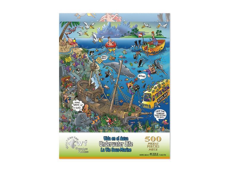 Life in the Water 500 Piece Jigsaw Puzzle