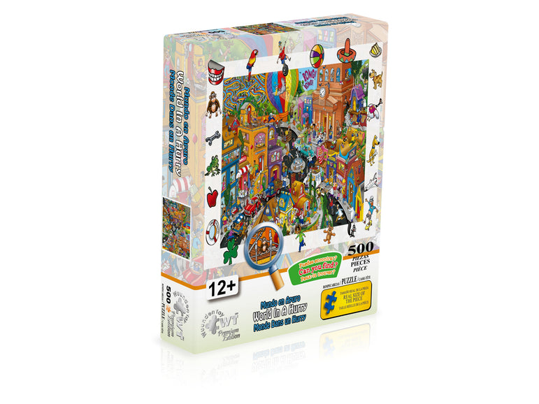World in a Hurry 500 Piece Jigsaw Puzzle