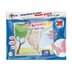 Little Butterfly STEM Brain Teasers 3D Wooden Animal Puzzles