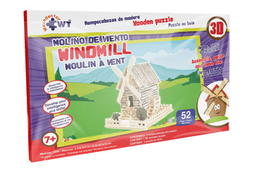 Windmill Stem Brain Teasers 3D Wooden  Puzzles