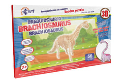 Brachiosaurus Stem Brain Teasers 3D Wooden Animal Puzzles
