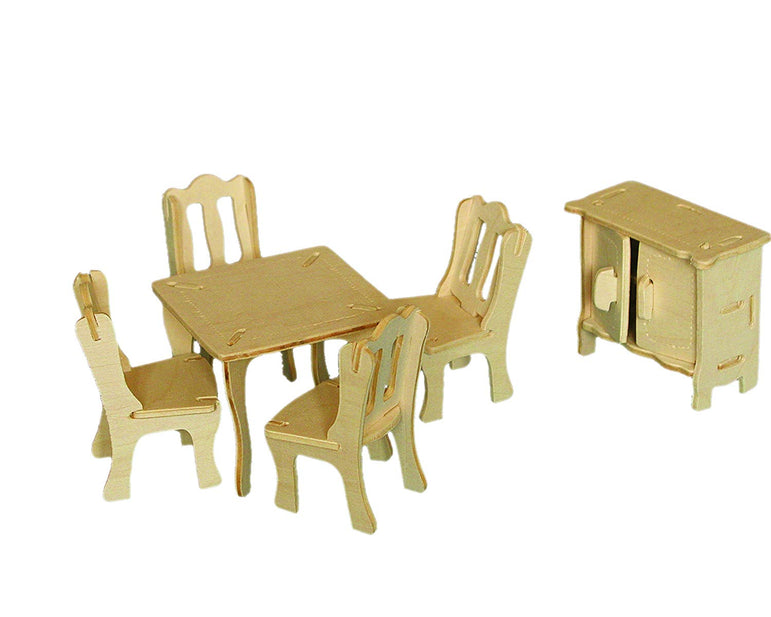 Small Dining Room Stem Brain Teaser 3D Wooden Puzzles