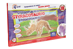Styracosaurus Stem Brain Teasers 3D Wooden Animal Puzzles