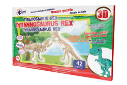 Tyrannosaurus Rex Stem Brain Teasers 3D Wooden Animal Puzzles