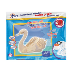 Dazzling Swan Puzzle STEM Brain Teasers 3D Wooden Animal Puzzles