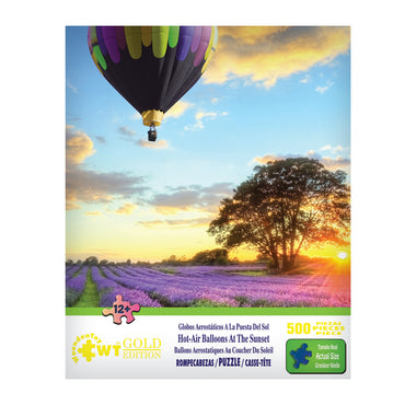 Hot Air Balloons at the Sunset 500 Piece Jigsaw Puzzle