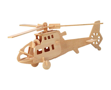 Helicopter STEM Brain Teasers 3D Wooden Puzzles
