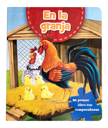 "En la Granja" My First Book with Puzzles - Books in Spanish